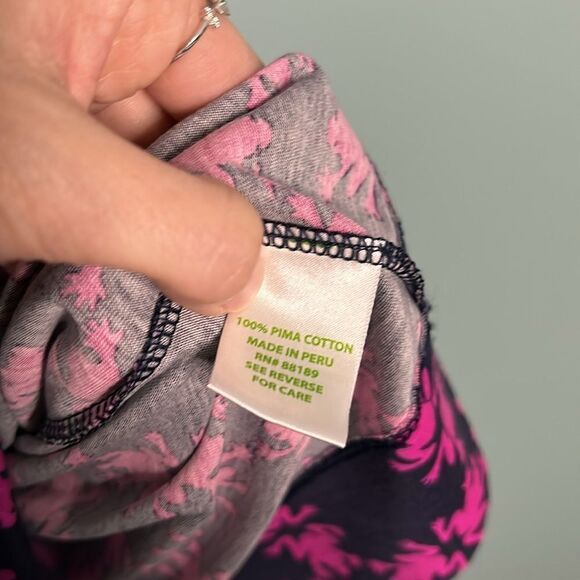 Lilly Pulitzer Dress Gretchen Get Hoppy Frogs All Over Print Dress - Picture 6 of 8